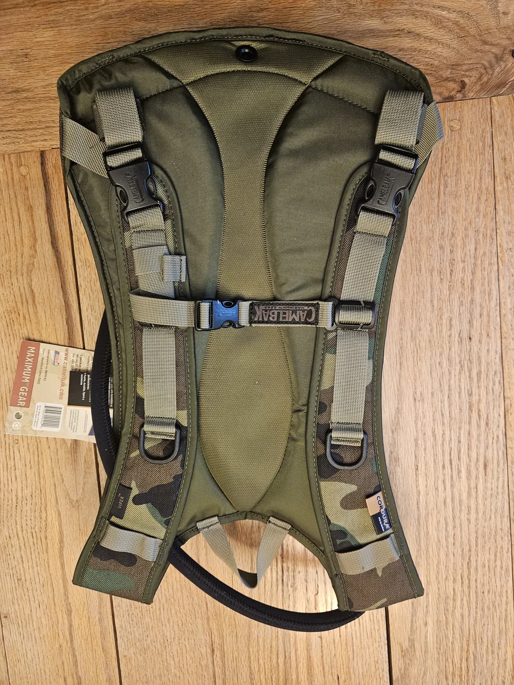 NWT CamelBak Camouflage Hydration Pack - Green/Brown